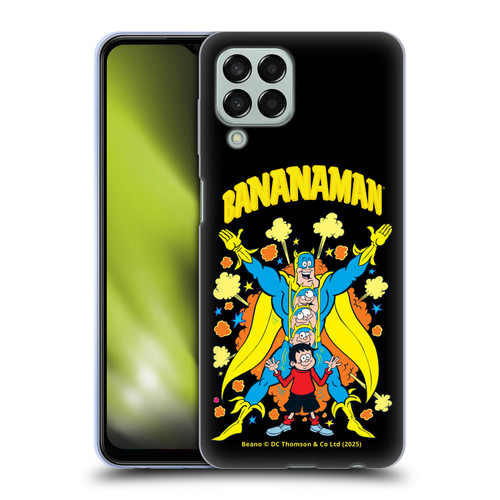 Beano Bananaman Graphics Characters Soft Gel Case for Samsung Galaxy M33 (2022)