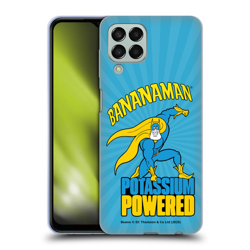 Beano Bananaman Graphics Potassium Powered Soft Gel Case for Samsung Galaxy M33 (2022)