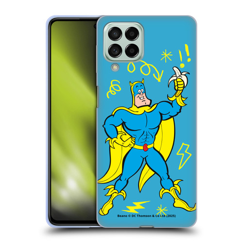 Beano Bananaman Graphics Blue Soft Gel Case for Samsung Galaxy M53 (2022)