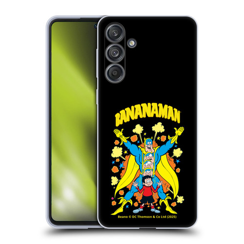 Beano Bananaman Graphics Characters Soft Gel Case for Samsung Galaxy M55 5G