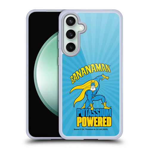Beano Bananaman Graphics Potassium Powered Soft Gel Case for Samsung Galaxy S23 FE 5G & MagSafe