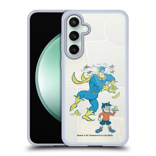 Beano Bananaman Graphics With Dennis Soft Gel Case for Samsung Galaxy S23 FE 5G & MagSafe