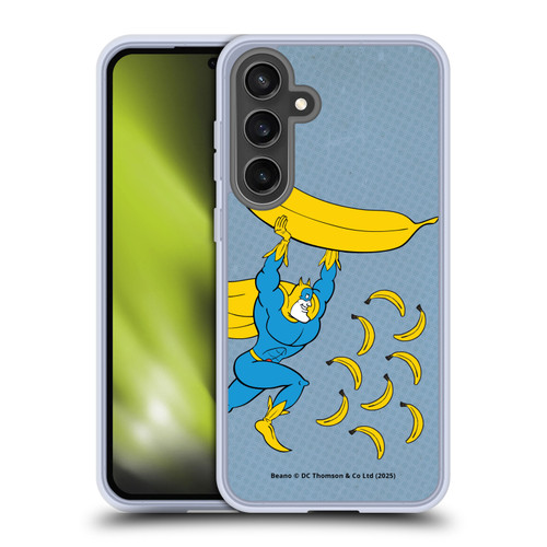 Beano Bananaman Graphics Banana Soft Gel Case for Samsung Galaxy S24 FE & MagSafe