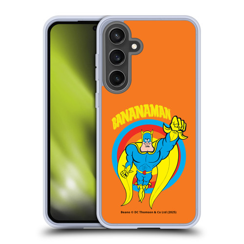 Beano Bananaman Graphics Fly Soft Gel Case for Samsung Galaxy S24 FE & MagSafe