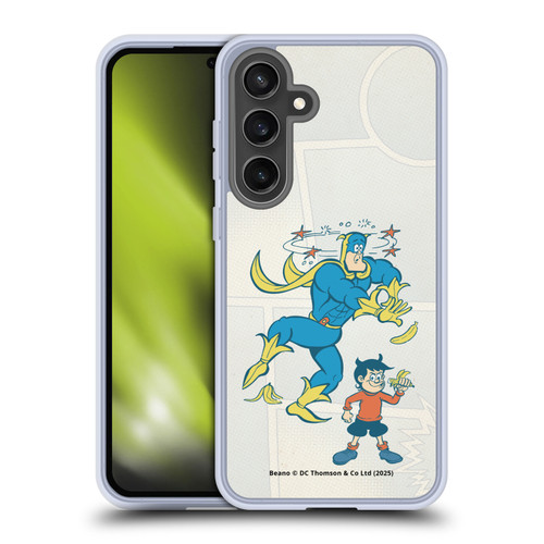 Beano Bananaman Graphics With Dennis Soft Gel Case for Samsung Galaxy S24 FE & MagSafe