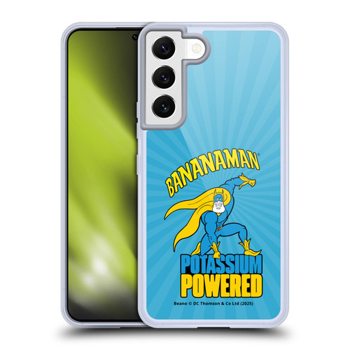 Beano Bananaman Graphics Potassium Powered Soft Gel Case for Samsung Galaxy S22 5G & MagSafe