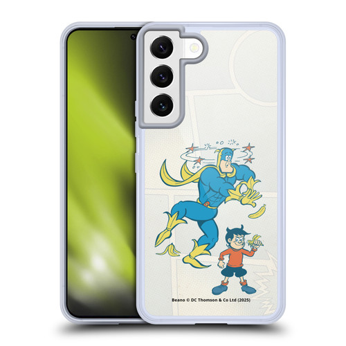 Beano Bananaman Graphics With Dennis Soft Gel Case for Samsung Galaxy S22 5G & MagSafe
