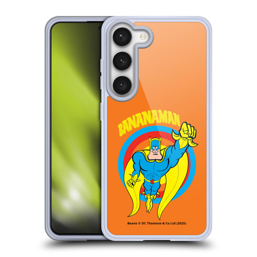 Beano Bananaman Graphics Fly Soft Gel Case for Samsung Galaxy S23 5G & MagSafe