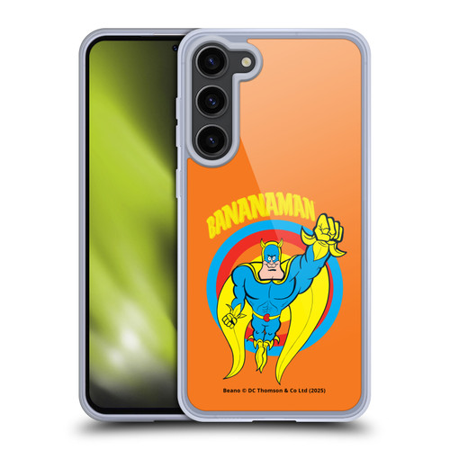 Beano Bananaman Graphics Fly Soft Gel Case for Samsung Galaxy S23+ 5G & MagSafe