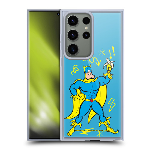 Beano Bananaman Graphics Blue Soft Gel Case for Samsung Galaxy S23 Ultra 5G & MagSafe