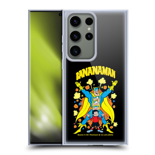 Beano Bananaman Graphics Characters Soft Gel Case for Samsung Galaxy S23 Ultra 5G & MagSafe