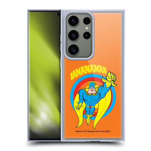 Beano Bananaman Graphics Fly Soft Gel Case for Samsung Galaxy S23 Ultra 5G & MagSafe