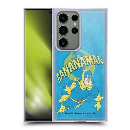 Beano Bananaman Graphics World Soft Gel Case for Samsung Galaxy S23 Ultra 5G & MagSafe