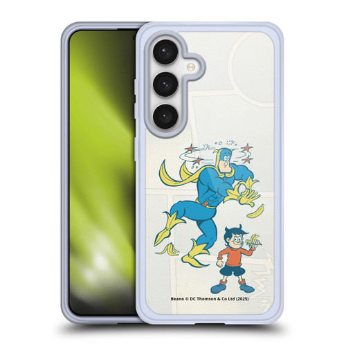 Beano Bananaman Graphics With Dennis Soft Gel Case for Samsung Galaxy S24 5G & MagSafe