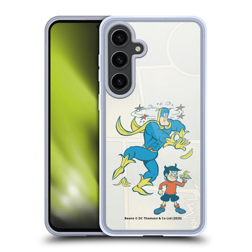 Beano Bananaman Graphics With Dennis Soft Gel Case for Samsung Galaxy S24+ 5G & MagSafe