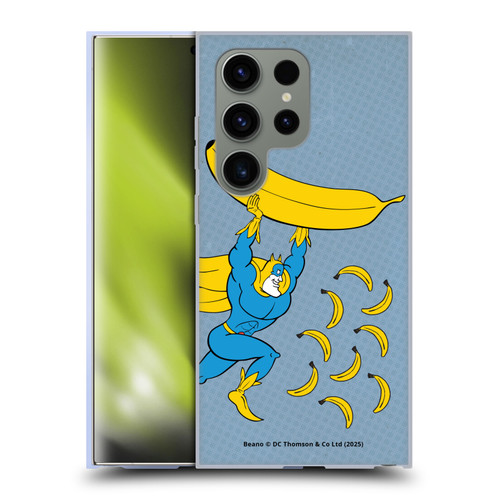 Beano Bananaman Graphics Banana Soft Gel Case for Samsung Galaxy S24 Ultra 5G & MagSafe