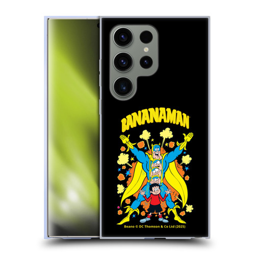 Beano Bananaman Graphics Characters Soft Gel Case for Samsung Galaxy S24 Ultra 5G & MagSafe