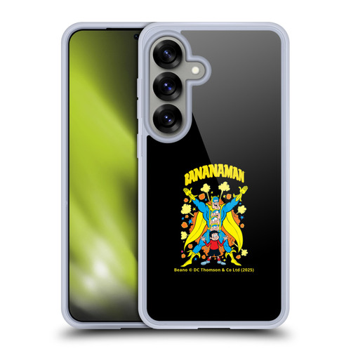 Beano Bananaman Graphics Characters Soft Gel Case for Samsung Galaxy S25 & MagSafe