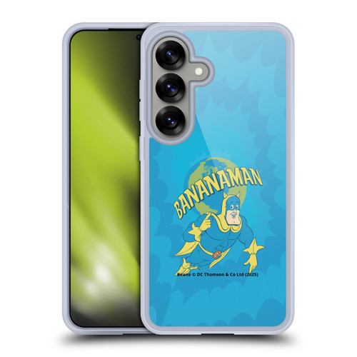 Beano Bananaman Graphics World Soft Gel Case for Samsung Galaxy S25 & MagSafe