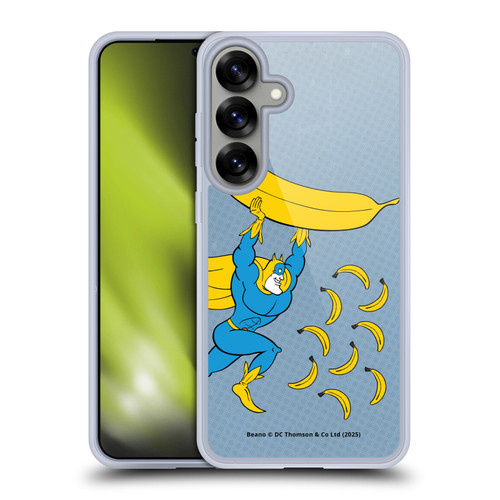 Beano Bananaman Graphics Banana Soft Gel Case for Samsung Galaxy S25+ & MagSafe