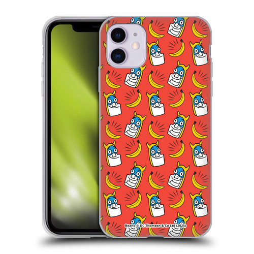 Beano Bananaman Patterns Head Soft Gel Case for Apple iPhone 11