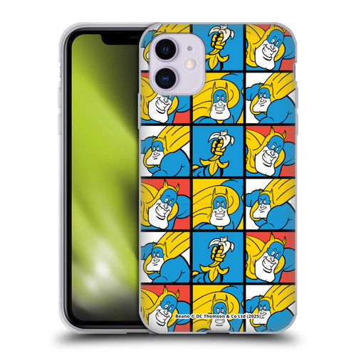 Beano Bananaman Patterns Squares Soft Gel Case for Apple iPhone 11