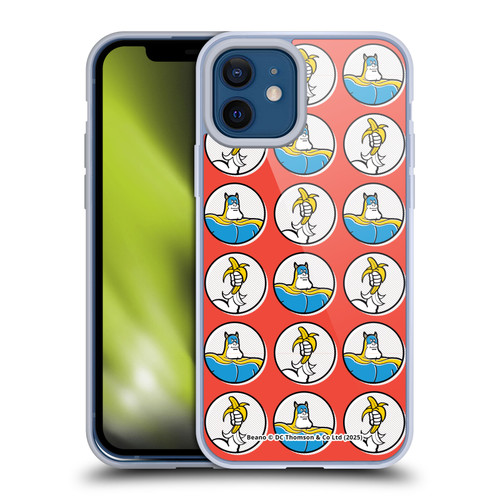 Beano Bananaman Patterns Red Circles Soft Gel Case for Apple iPhone 12 / iPhone 12 Pro & MagSafe