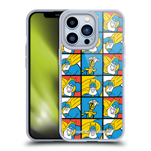 Beano Bananaman Patterns Squares Soft Gel Case for Apple iPhone 13 Pro & MagSafe