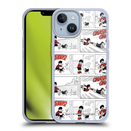 Beano Bananaman Patterns Dennis Gnasher Soft Gel Case for Apple iPhone 14