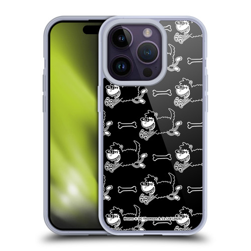 Beano Bananaman Patterns Gnasher Soft Gel Case for Apple iPhone 14 Pro & MagSafe