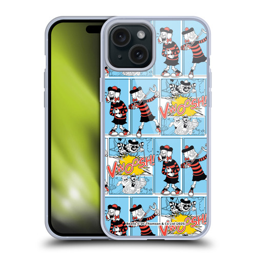 Beano Bananaman Patterns Minnie Soft Gel Case for Apple iPhone 15 Plus & MagSafe
