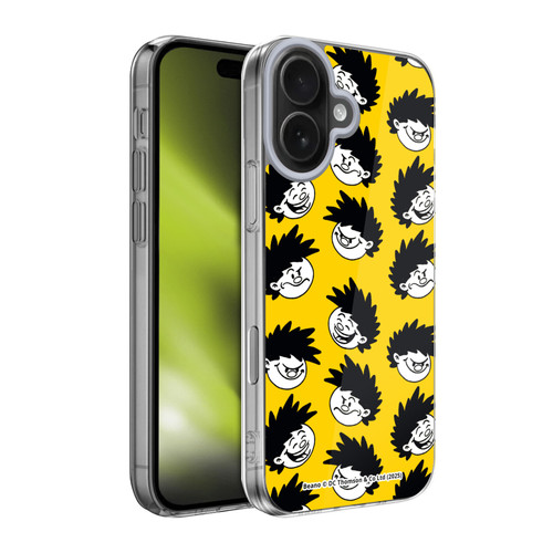 Beano Bananaman Patterns Dennis Head Soft Gel Case for Apple iPhone 17