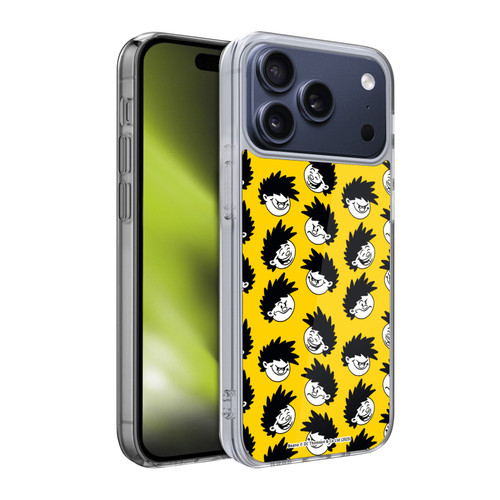 Beano Bananaman Patterns Dennis Head Soft Gel Case for Apple iPhone 17 Pro