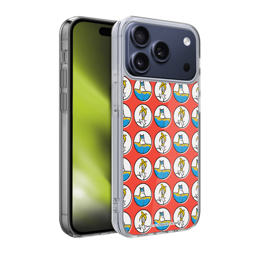 Beano Bananaman Patterns Red Circles Soft Gel Case for Apple iPhone 17 Pro
