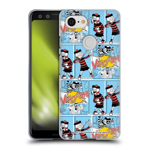 Beano Bananaman Patterns Minnie Soft Gel Case for Google Pixel 3