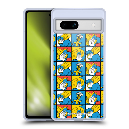 Beano Bananaman Patterns Squares Soft Gel Case for Google Pixel 7a