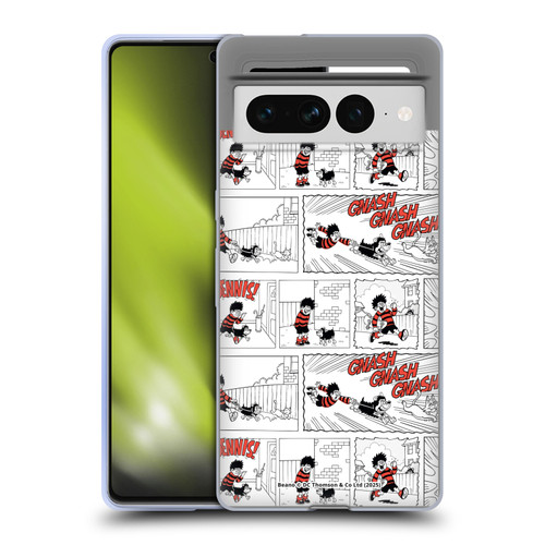 Beano Bananaman Patterns Dennis Gnasher Soft Gel Case for Google Pixel 7 Pro