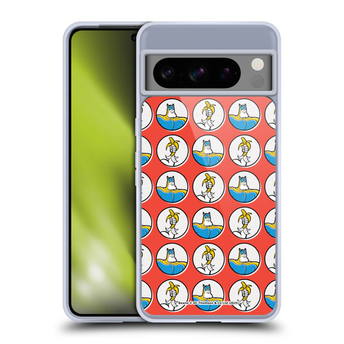 Beano Bananaman Patterns Red Circles Soft Gel Case for Google Pixel 8 Pro