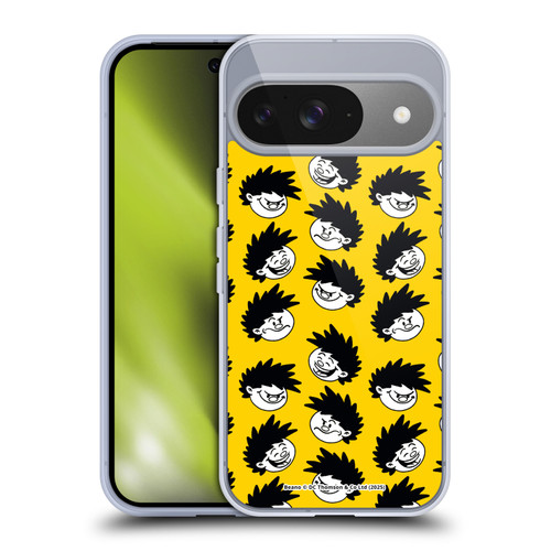 Beano Bananaman Patterns Dennis Head Soft Gel Case for Google Pixel 9 / Pixel 9 Pro