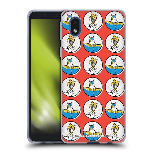 Beano Bananaman Patterns Red Circles Soft Gel Case for Samsung Galaxy A01 Core (2020)