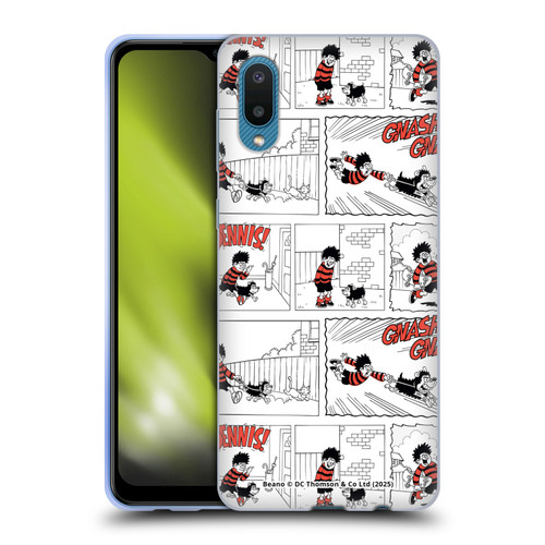 Beano Bananaman Patterns Dennis Gnasher Soft Gel Case for Samsung Galaxy A02/M02 (2021)