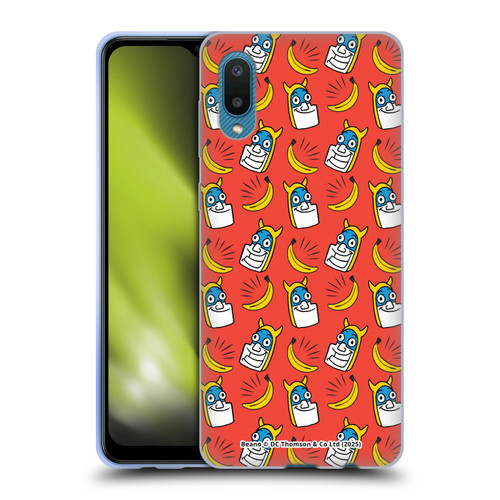 Beano Bananaman Patterns Head Soft Gel Case for Samsung Galaxy A02/M02 (2021)