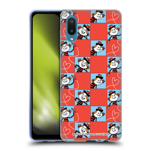Beano Bananaman Patterns Minnie Heart Soft Gel Case for Samsung Galaxy A02/M02 (2021)