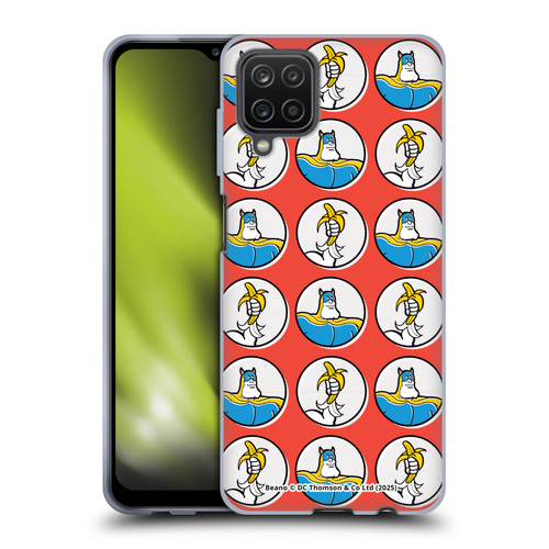 Beano Bananaman Patterns Red Circles Soft Gel Case for Samsung Galaxy A12 (2020)