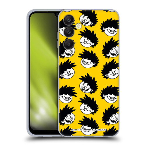 Beano Bananaman Patterns Dennis Head Soft Gel Case for Samsung Galaxy A25 5G