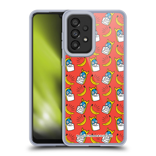 Beano Bananaman Patterns Head Soft Gel Case for Samsung Galaxy A33 5G (2022)