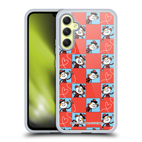 Beano Bananaman Patterns Minnie Heart Soft Gel Case for Samsung Galaxy A34 5G