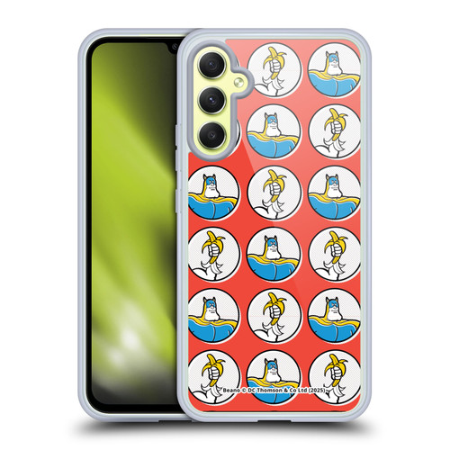 Beano Bananaman Patterns Red Circles Soft Gel Case for Samsung Galaxy A34 5G