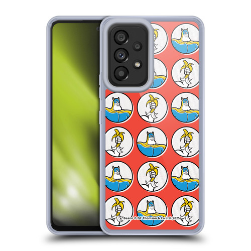 Beano Bananaman Patterns Red Circles Soft Gel Case for Samsung Galaxy A53 5G (2022)