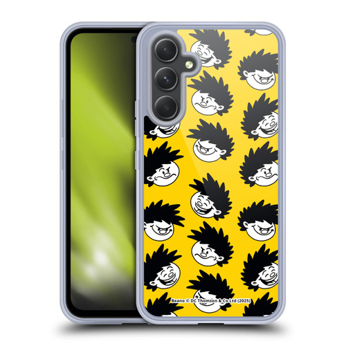 Beano Bananaman Patterns Dennis Head Soft Gel Case for Samsung Galaxy A54 5G